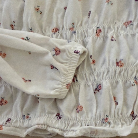 Floral White Girl’s Top - Picture 4 of 5